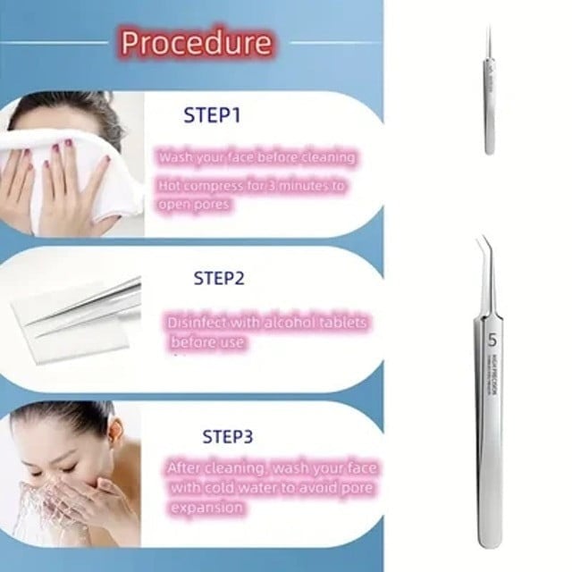 Facial Blackhead Remover Tweezers