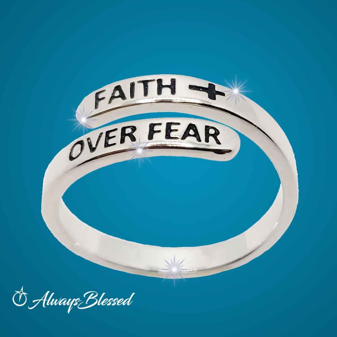 Faith Over Fear Ring