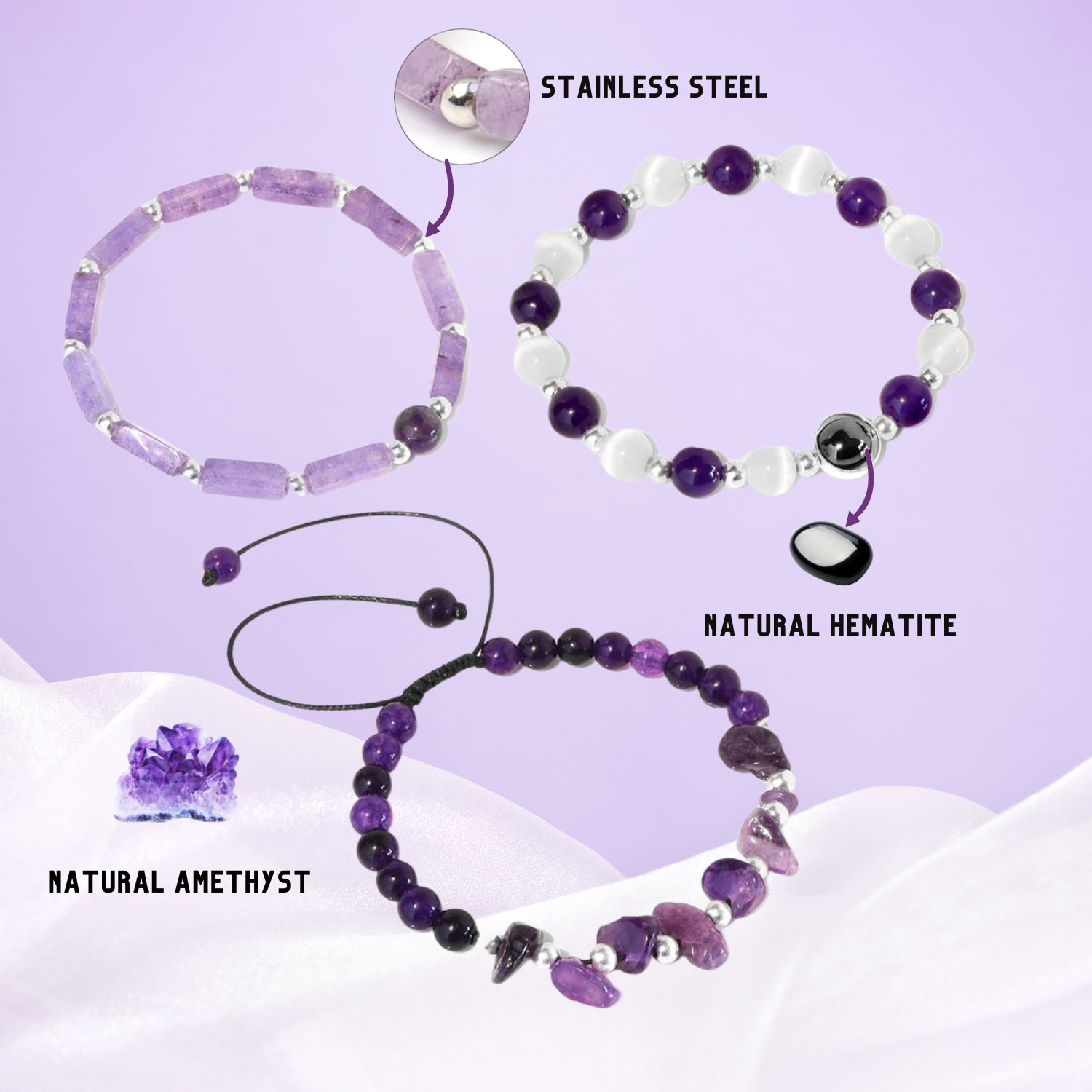 Feel Well & Stress Relief Bracelet Pack