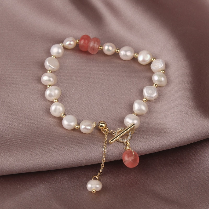 Freshwater Pearl Aventurine Bracelet