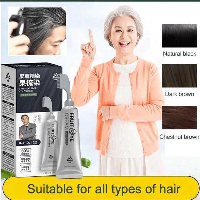 Fruit Essence Hair Dyeing Comb (50% OFF)