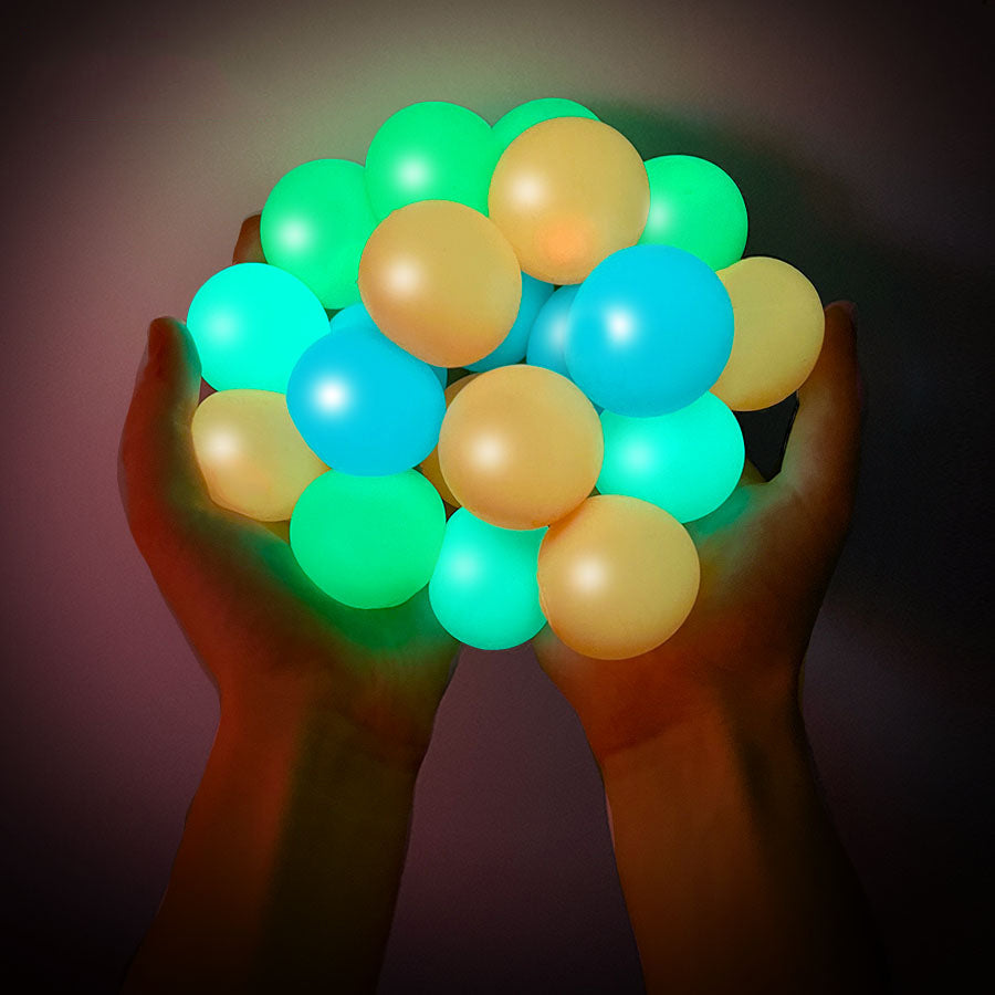 GlowBalls Glow in the Dark Sticky Balls (4 Pack)