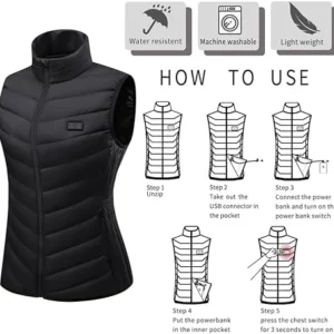 Heated Vest With Rechargeable Battery