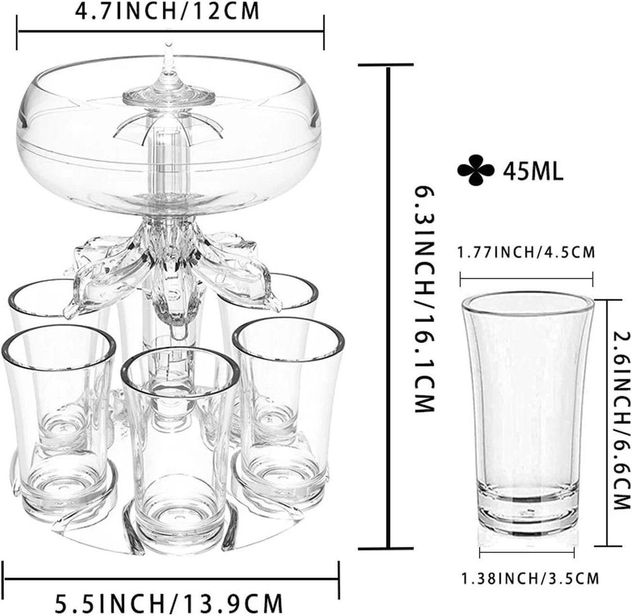 (HOT SALE) 2023 New 6 Shot Liquor Dispenser