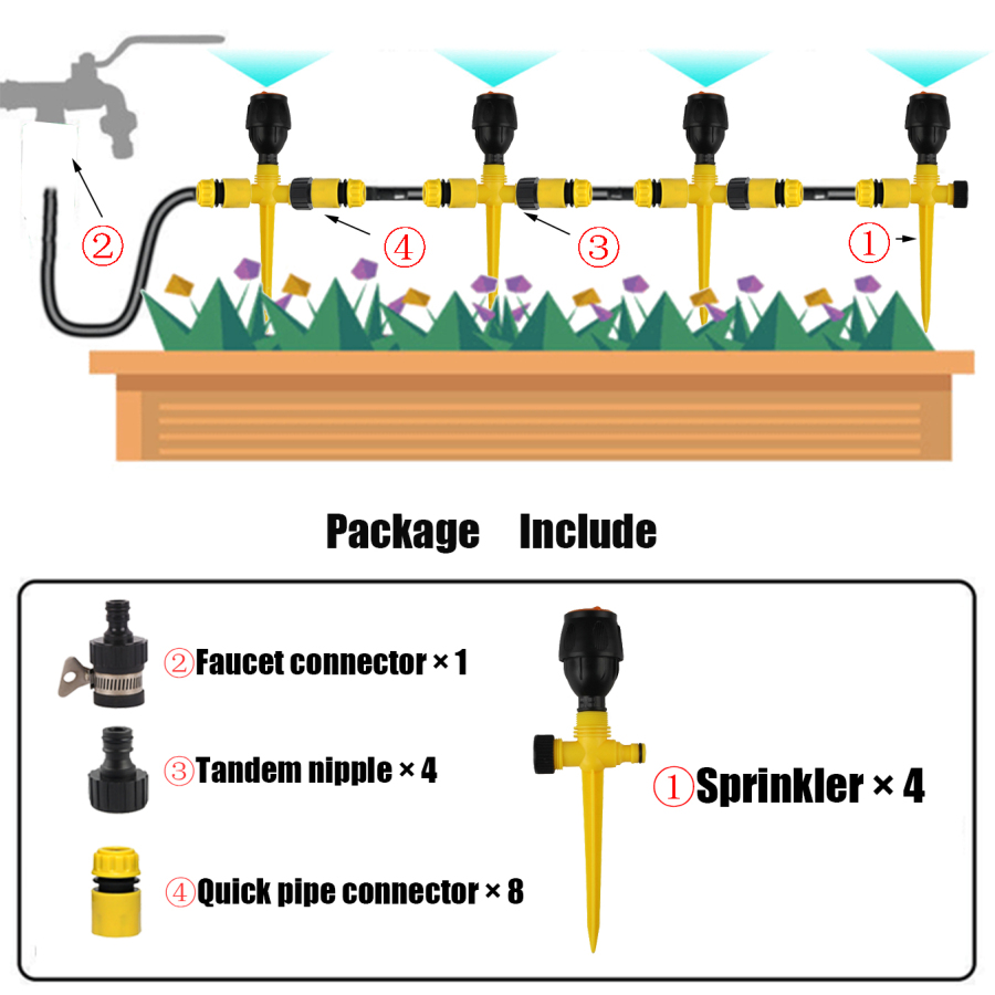 Hot Sale 48% Off - 360° Rotation Auto Irrigation System - Buy 3 Get Extra 10% Off