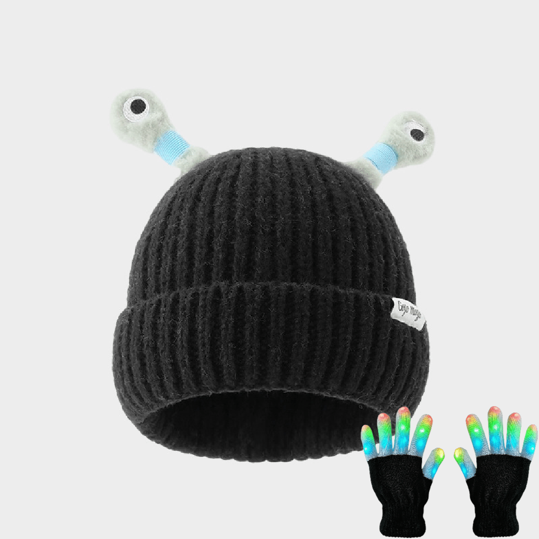 HOT SALE 49% OFF - Winter Parent-Child Cute Glowing Little Monster Knit Hat