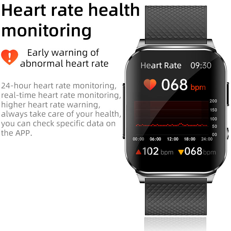 KH03 Health Smart Watch ECG/EKG Heart Rate Blood Pressure Blood Glucose Sedentary Reminder