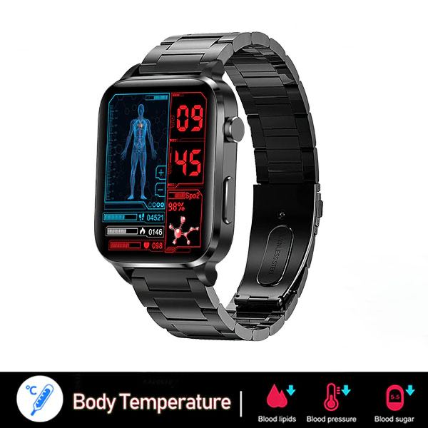 KH10 Laser Physiotherapy Blood Sugar Heart Rate Blood Oxygen Temperature Health Smart Watch