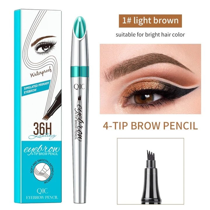 Last Day 49% OFF - 3D Waterproof Microblading Eyebrow Pen 4 Fork Tip Tattoo Pencil