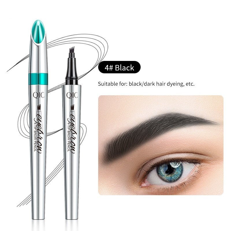 Last Day 49% OFF - 3D Waterproof Microblading Eyebrow Pen 4 Fork Tip Tattoo Pencil