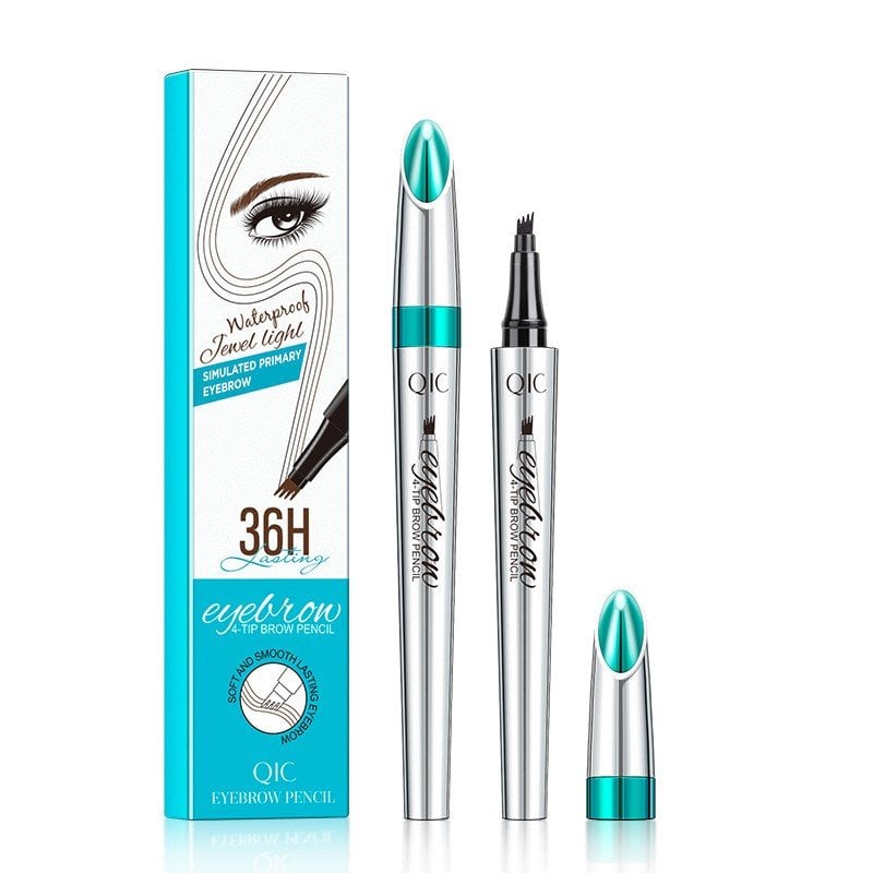 Last Day 49% OFF - 3D Waterproof Microblading Eyebrow Pen 4 Fork Tip Tattoo Pencil