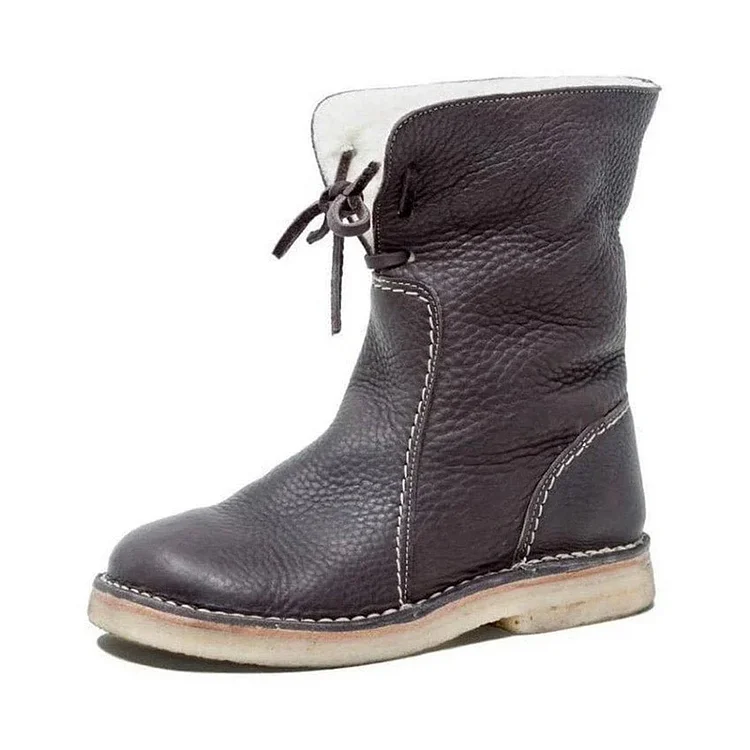 Last Day 49% OFF - Vintage Buttery-Soft Waterproof Wool Lining Boots