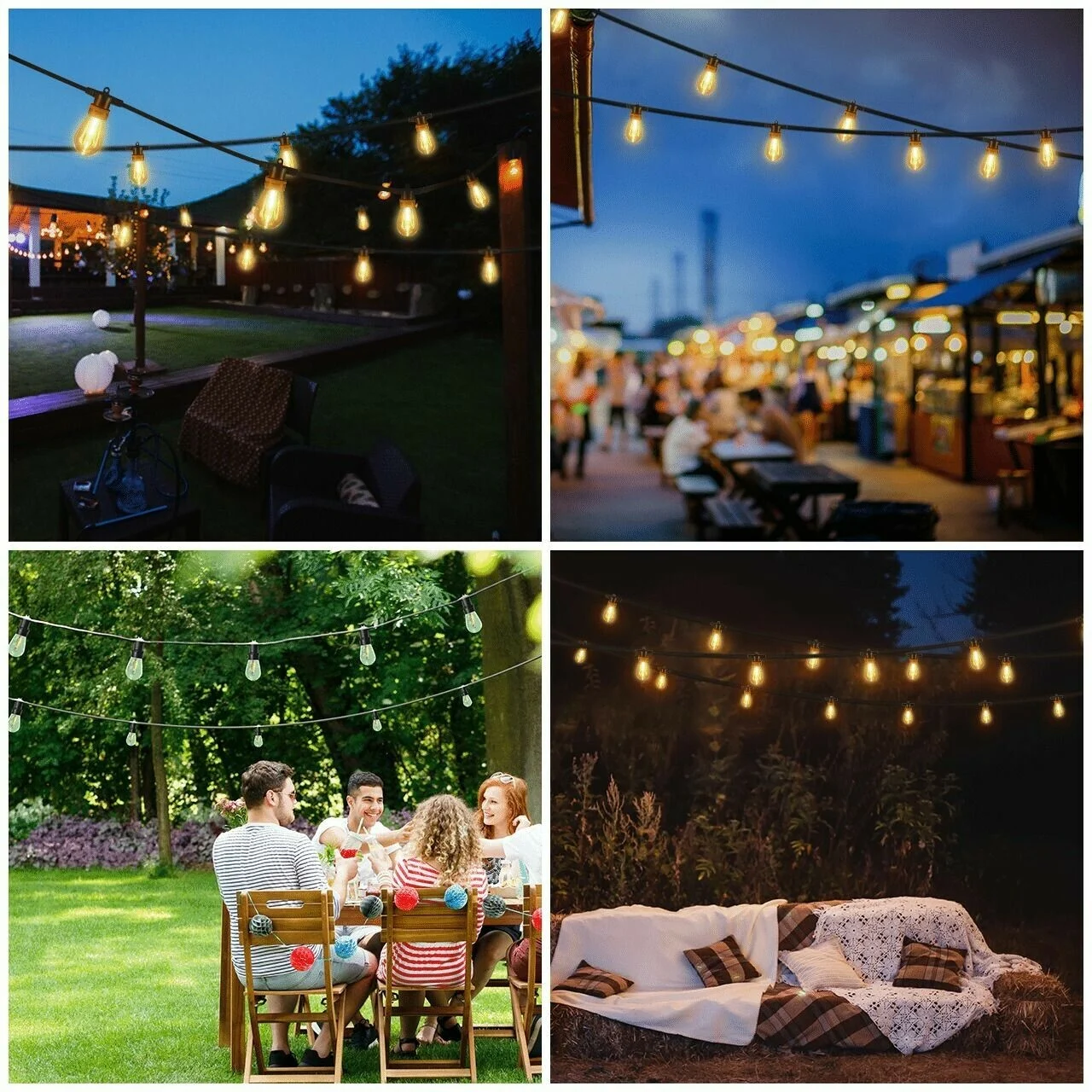 Last Day 49% OFF - Waterproof Solar Powered LED Outdoor String Lights