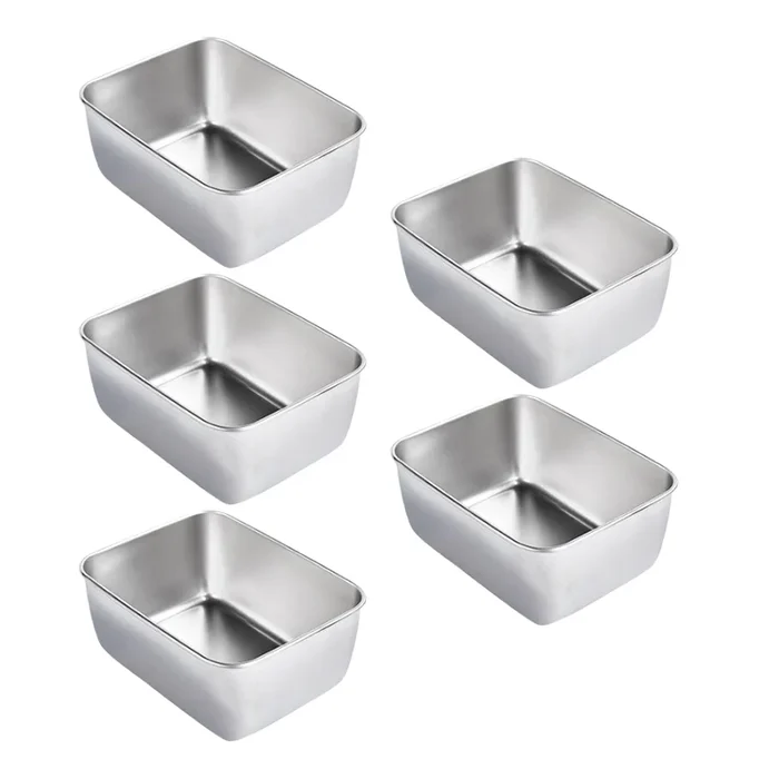 LAST DAY 49% OFF-Stainless Steel Square Plate (With Lid)