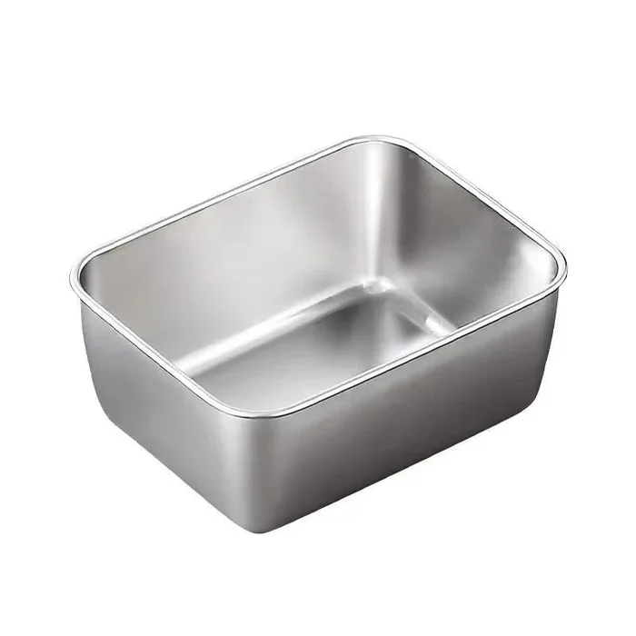 LAST DAY 49% OFF-Stainless Steel Square Plate (With Lid)