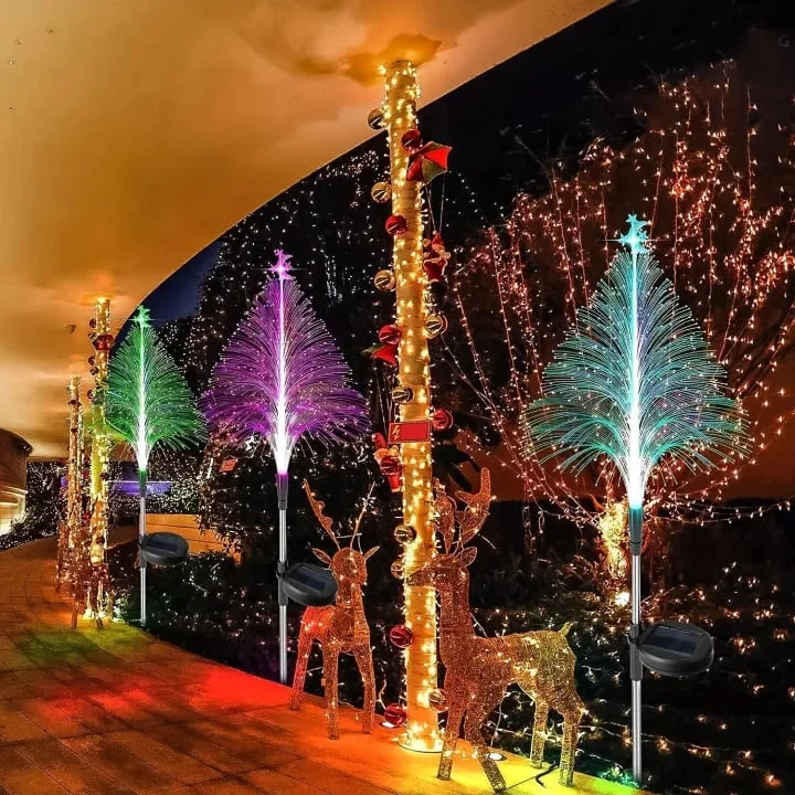 Last day 50% off - 7 Color Changing Solar Christmas Trees Lights