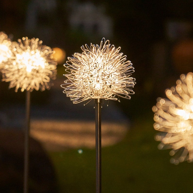 Last Day 50% OFF - IP65 Waterproof Solar Powered Dandelion Lights