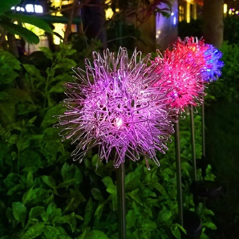 Last Day 50% OFF - IP65 Waterproof Solar Powered Dandelion Lights