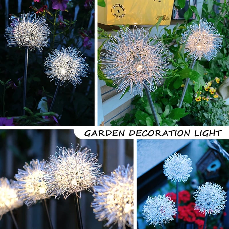 Last Day 50% OFF - IP65 Waterproof Solar Powered Dandelion Lights