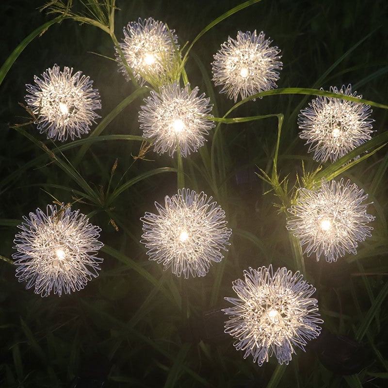 Last Day 50% OFF - IP65 Waterproof Solar Powered Dandelion Lights