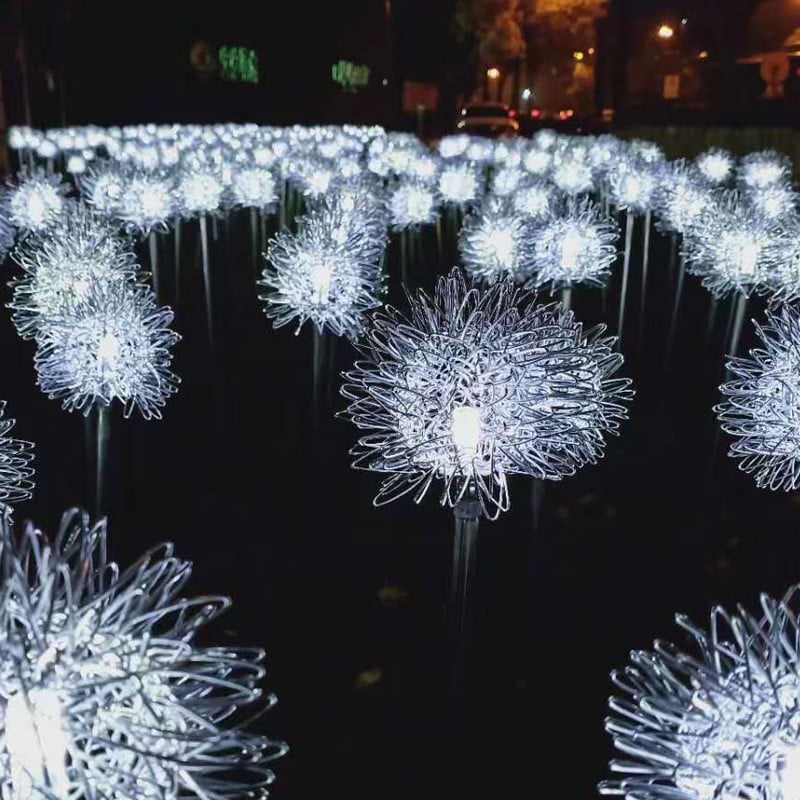 Last Day 50% OFF - IP65 Waterproof Solar Powered Dandelion Lights