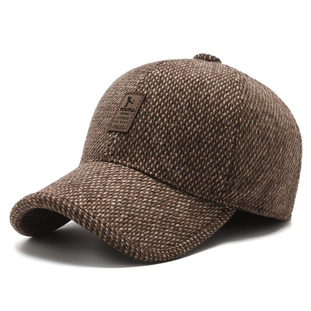 Last day 50% off - Wessiny Winter Baseball Cap - With Ear Muffs