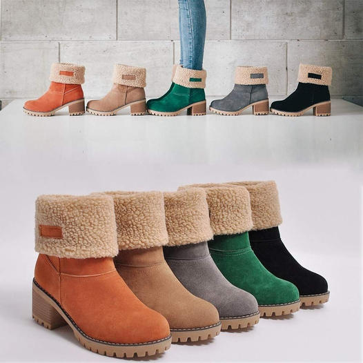 LAST DAY 53% OFF - WOMEN'S SOFT WATERPROOF WOOL LINING BOOTS