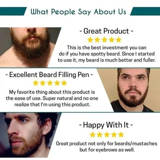 Last Day Buy 2 Get 1 Free - Waterproof Beard Filling Pen Kit