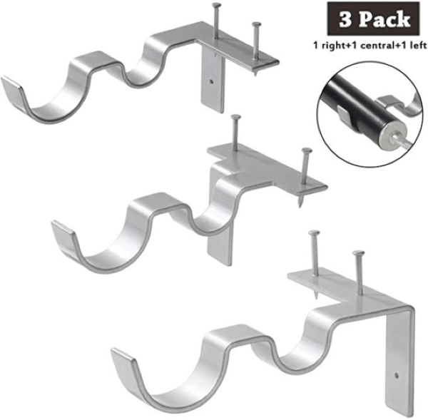 Last Day Promotion 49% OFF - No Drill Curtain Rod Brackets Holders