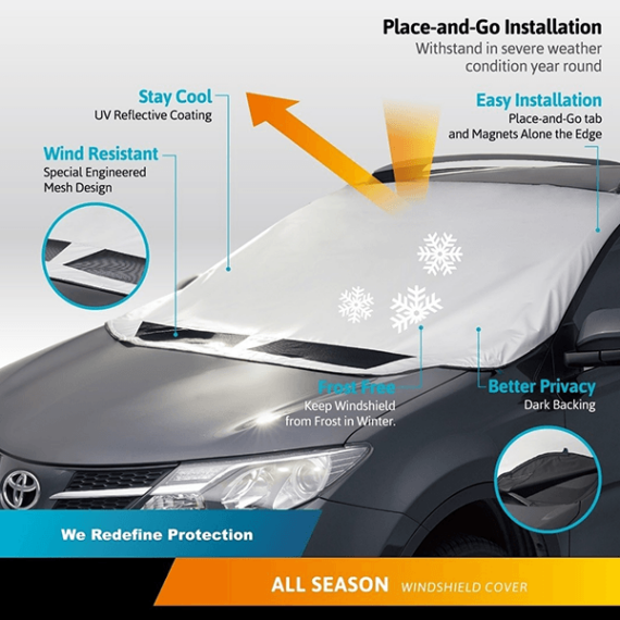 Drabcoplex Last Day Promotion 49% OFF - Windshield Snow Cover Sunshade