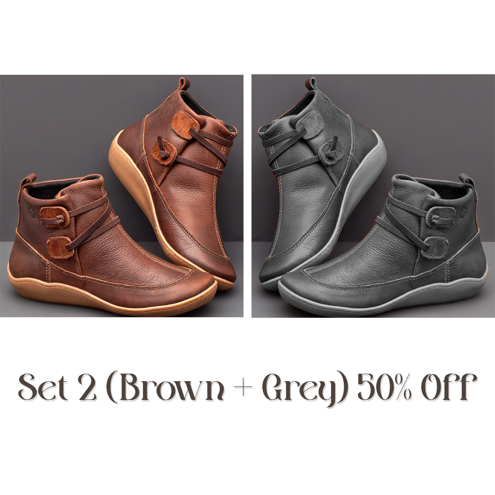 Last Day Promotion 60% OFF - Women'S Vintage Casual Short Ankle Boots