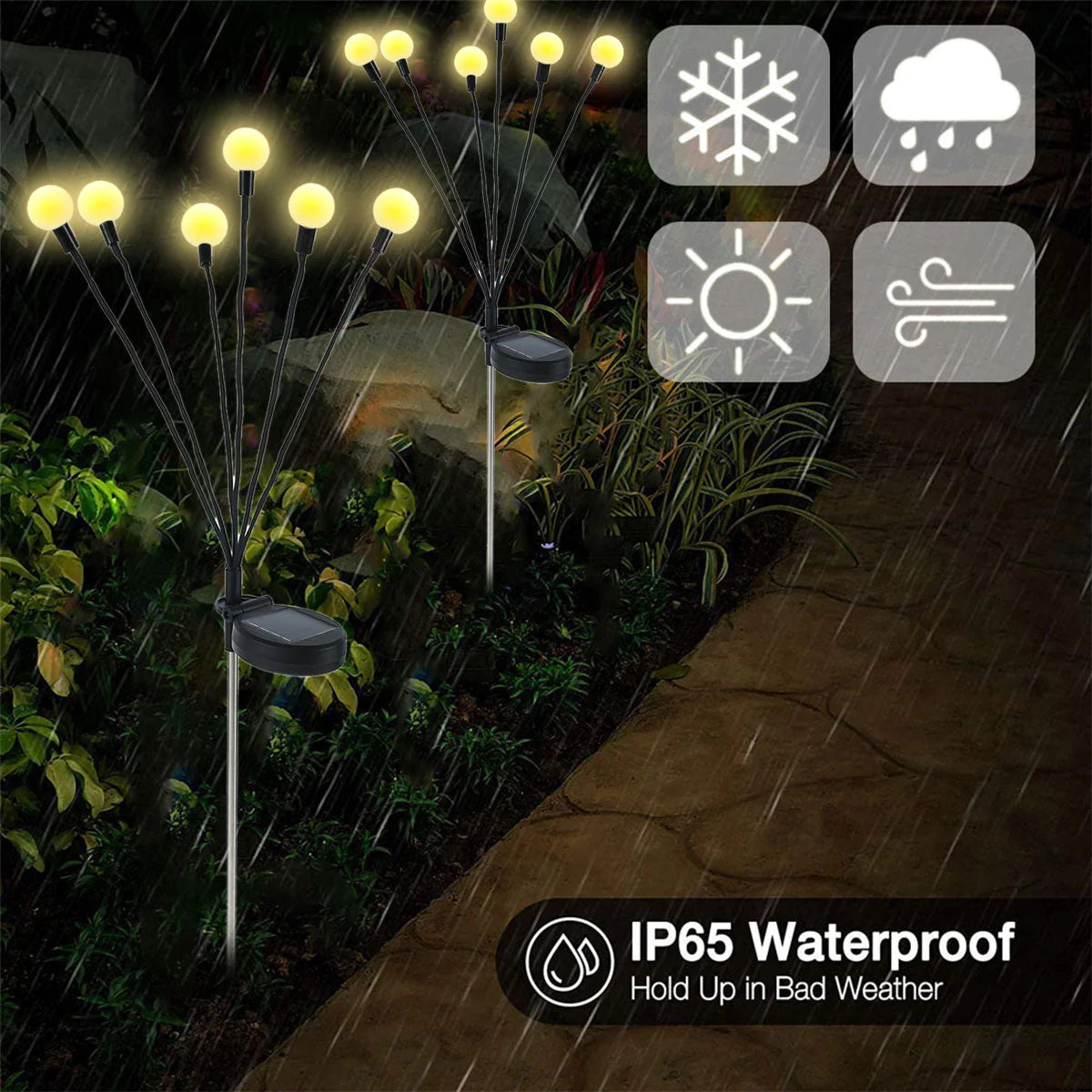 LAST DAY SALE - GK Solar Powered Firefly Lights