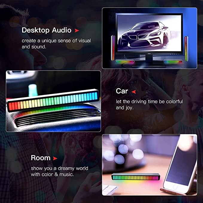 (Last Day Sale-49% OFF) - Wireless Sound Activated RGB Light Bar