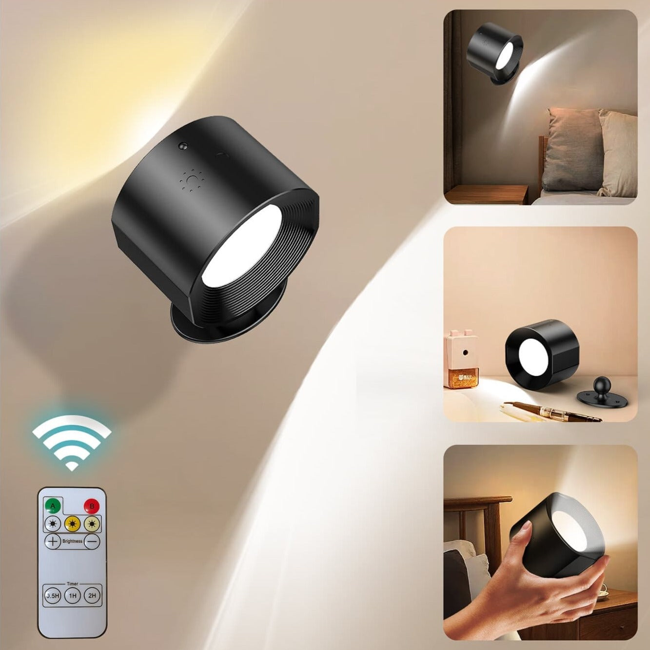 LED Rechargeable Wall Light/Sconce