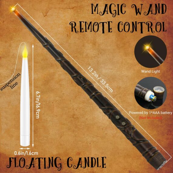 LEVITAYT Magical Floating Candles (wand included)