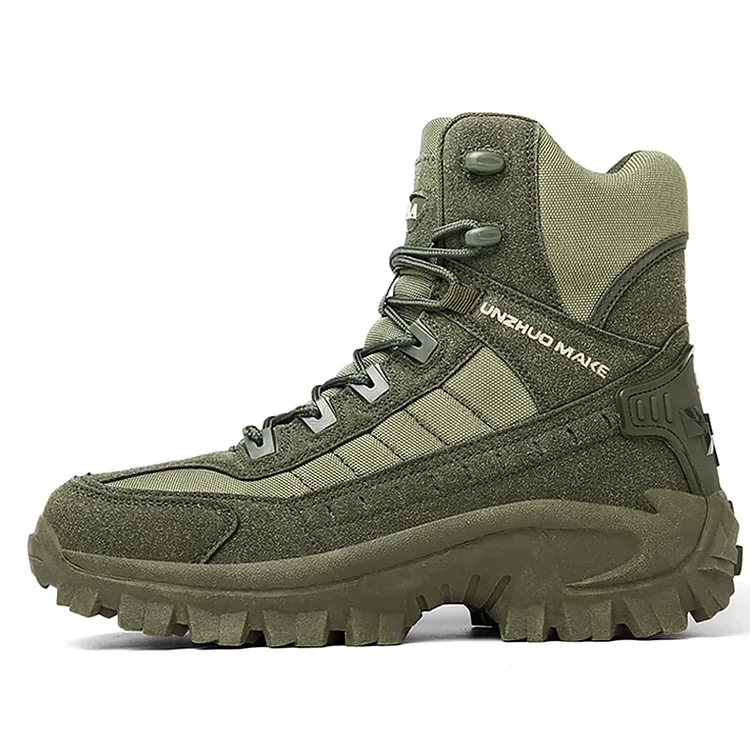 Men's Waterproof Outdoor Anti-Puncture Work Combat Boots Army Boots (Durability Upgrade)