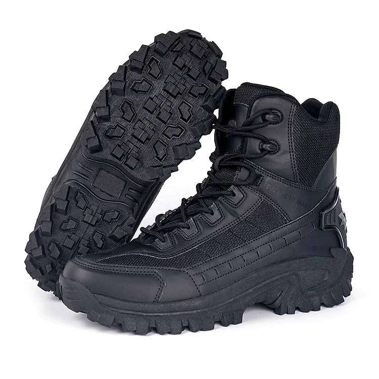 Men's Waterproof Outdoor Anti-Puncture Work Combat Boots Army Boots (Durability Upgrade)