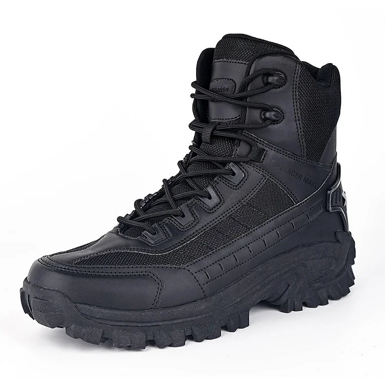 Men's Waterproof Outdoor Anti-Puncture Work Combat Boots Army Boots (Durability Upgrade)