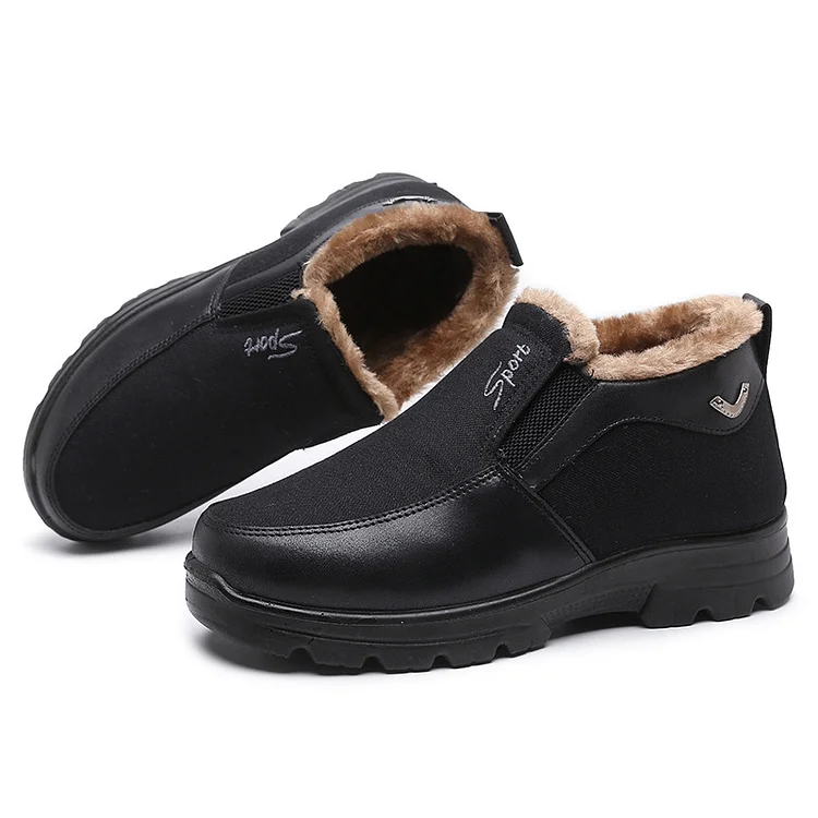 Men's Winter Fleece Waterproof Warm Non-Slip Comfortable Shoes Snow Ankle Boots