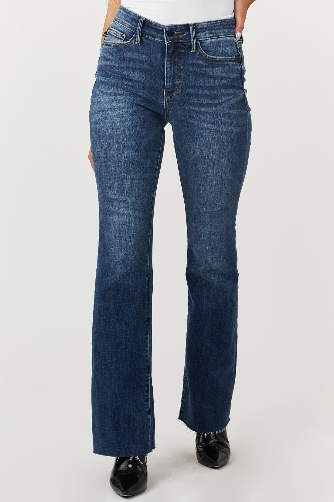 Mid-Rise Tummy Tuck Bootcut Jeans