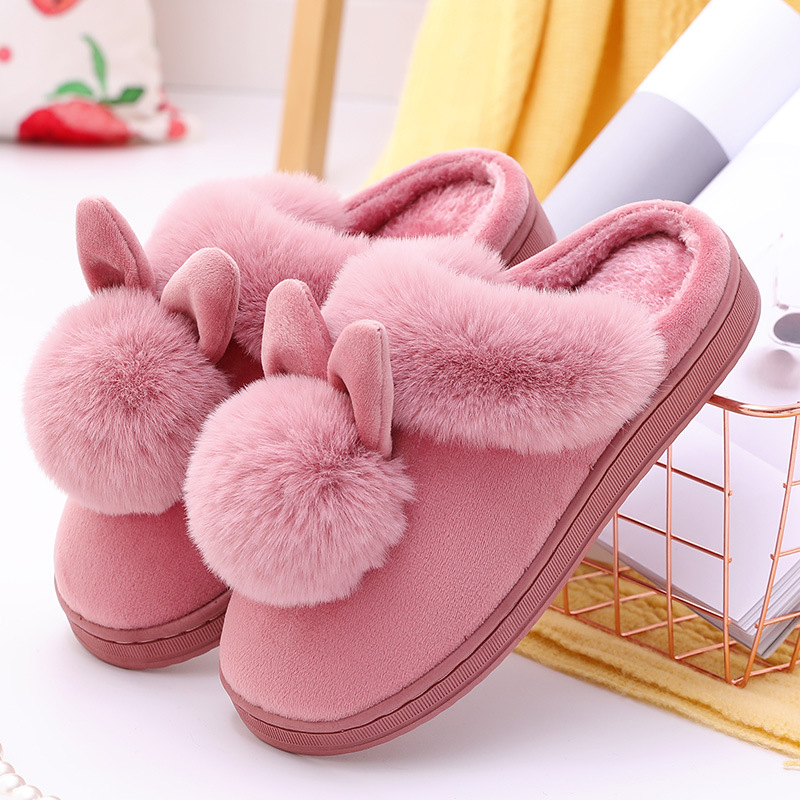 Moostep Winter Soft Bunny Plush Slippers