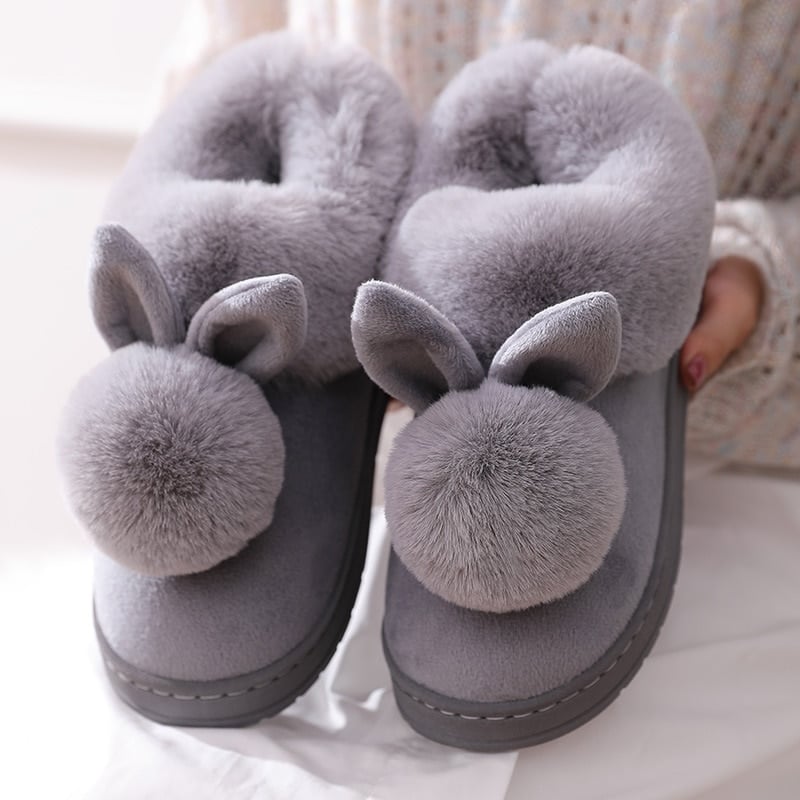 Moostep Winter Soft Bunny Plush Slippers