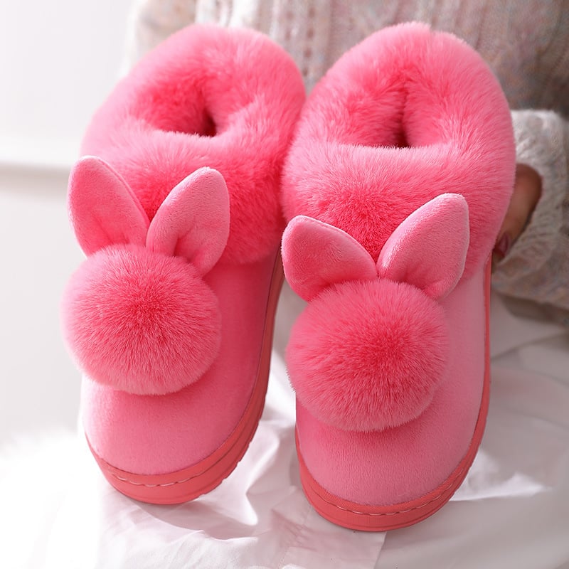 Moostep Winter Soft Bunny Plush Slippers