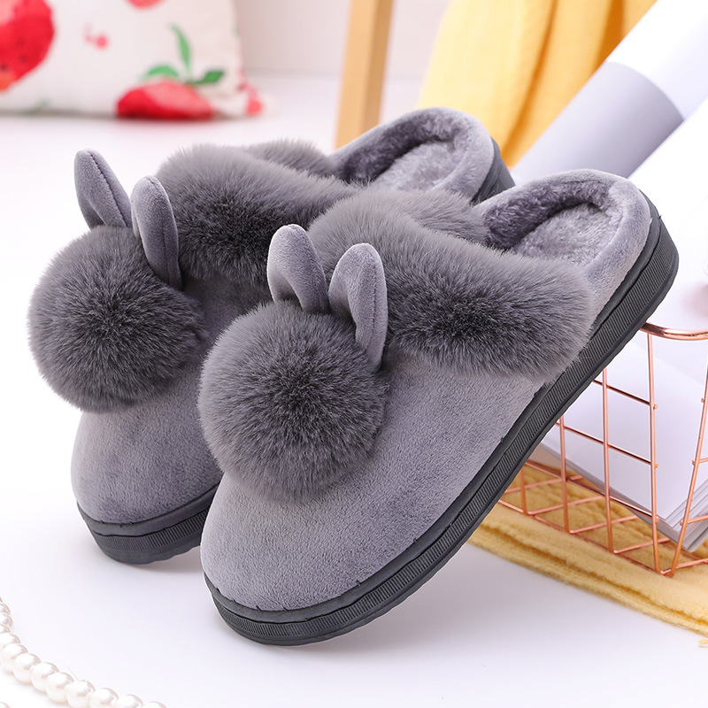 Moostep Winter Soft Bunny Plush Slippers