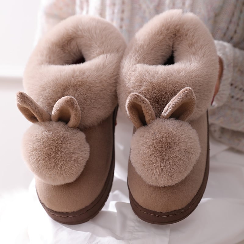 Moostep Winter Soft Bunny Plush Slippers