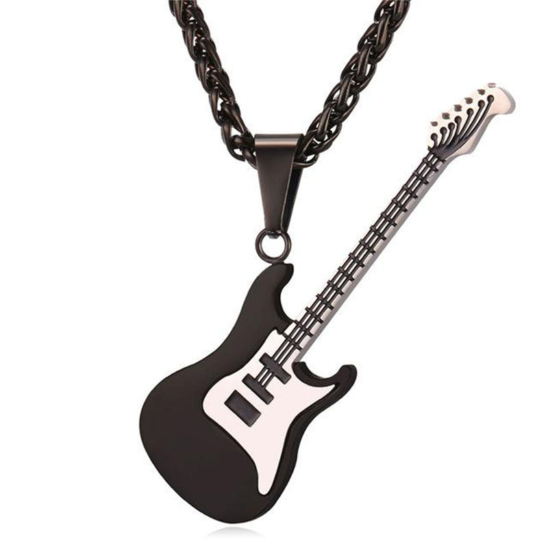 Musicwaker - High-quality Leather Handmade Unique Bracelet Limited Edition (Guitar+Traditional guitar+ Beth+ Guitar Necklace+Music )