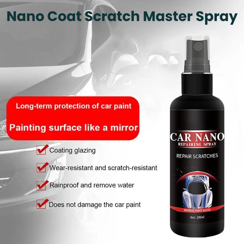 Nano Coat Scratch Master Spray + FREE Nano-Fiber Sponge