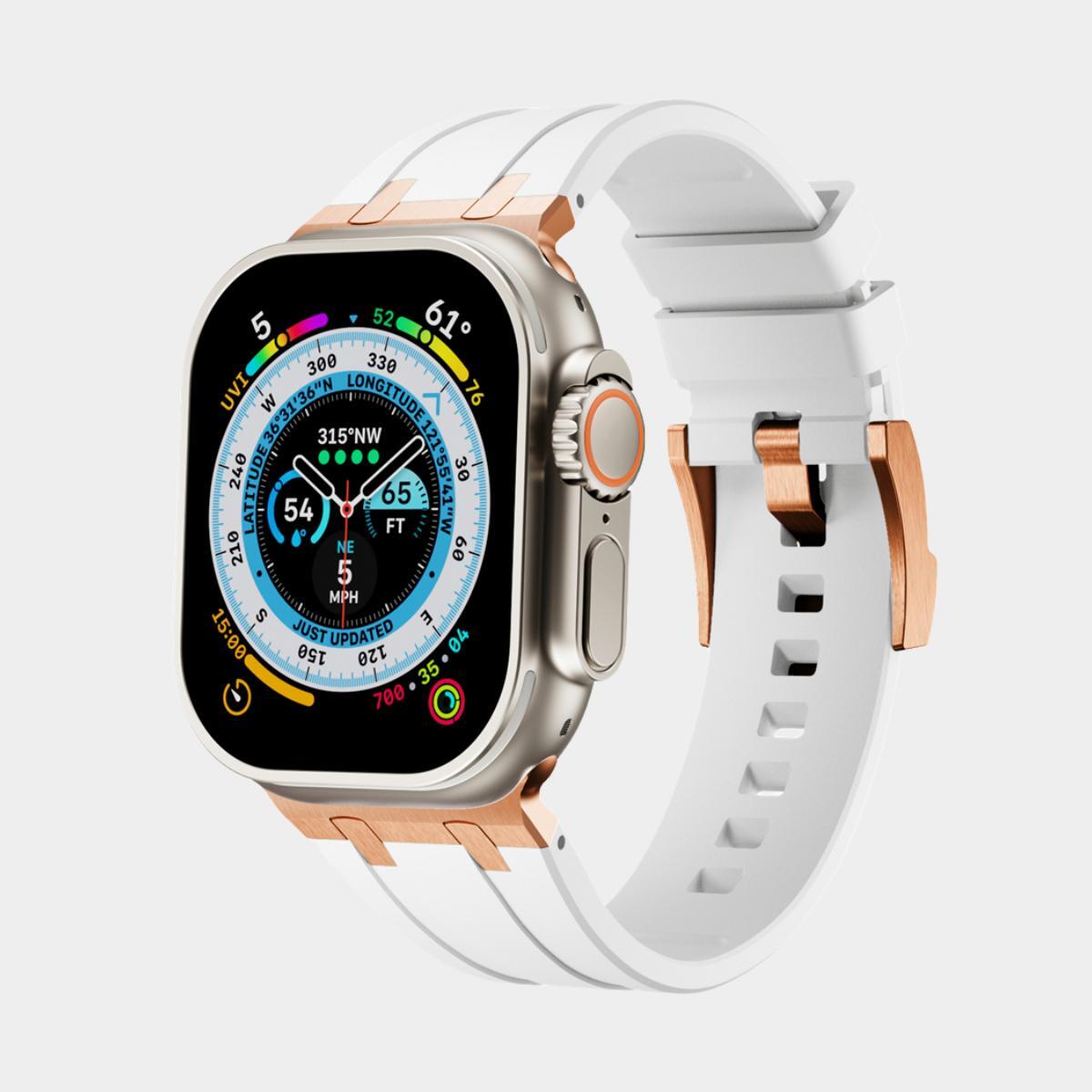 New XAP Metal Head Silicone Band For Apple Watch