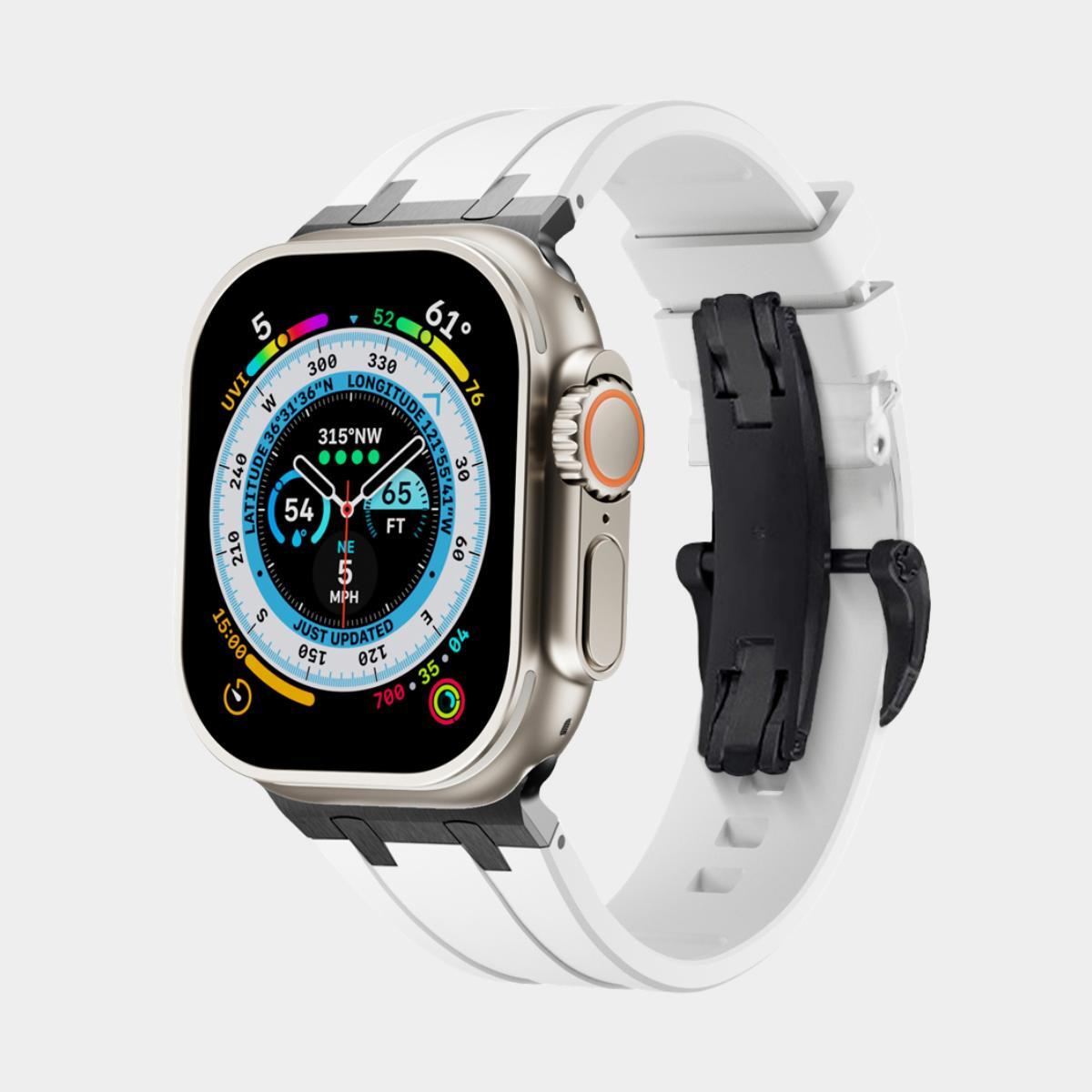 New XAP Metal Head Silicone Band For Apple Watch