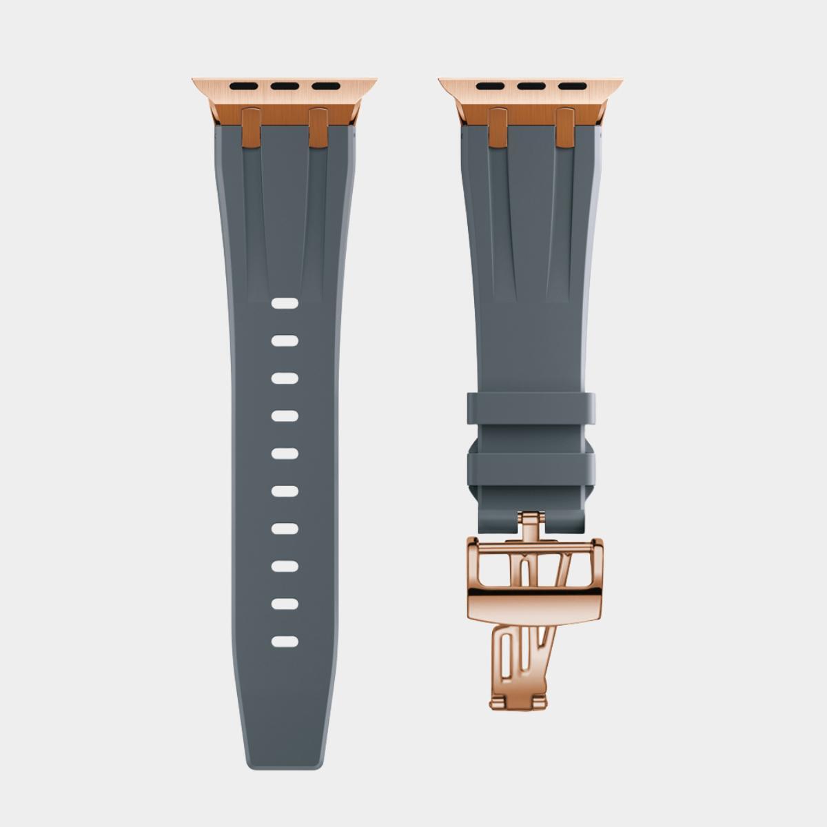 New XAP Metal Head Silicone Band For Apple Watch